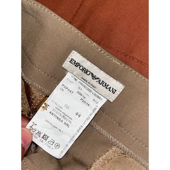 Emporio Armani Brown Wool-Blend Women's Dress Pants Size 44 (8) - Picture 5 of 9